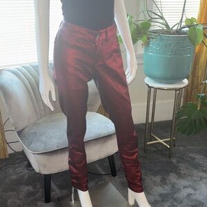 Victoria Secret Shiny Wine Red Pants